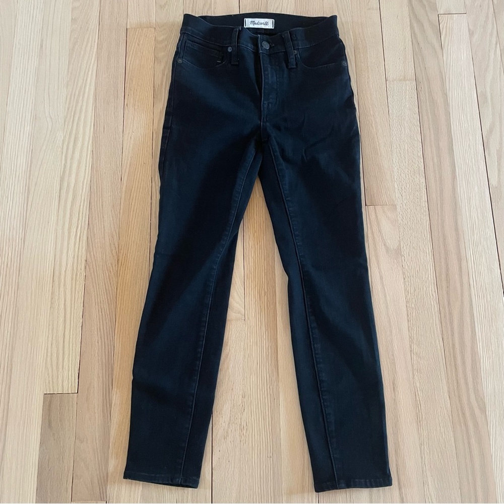 Madewell Black 9 inch High Rise Skinny 24 Petite